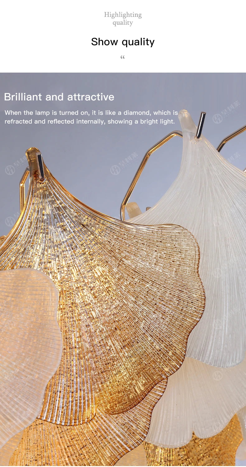[Conchiglia] Crystal Shell Chandelier French Nordic