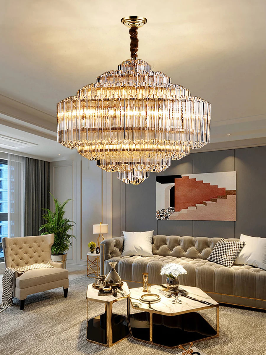 [Classico] Modern Glass Crystal Chandelier  Luxury