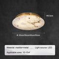 [Marmo] French Marble Ceiling Light Natural Stone