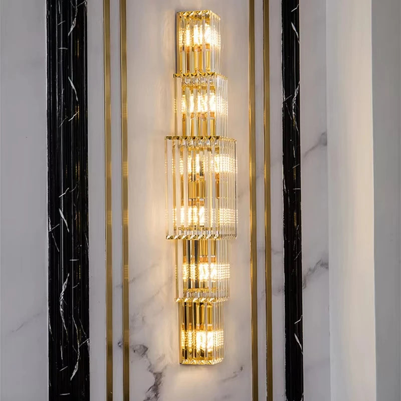 [Grandeur] Luxury Crystal Wall Lamp Villa Corridor