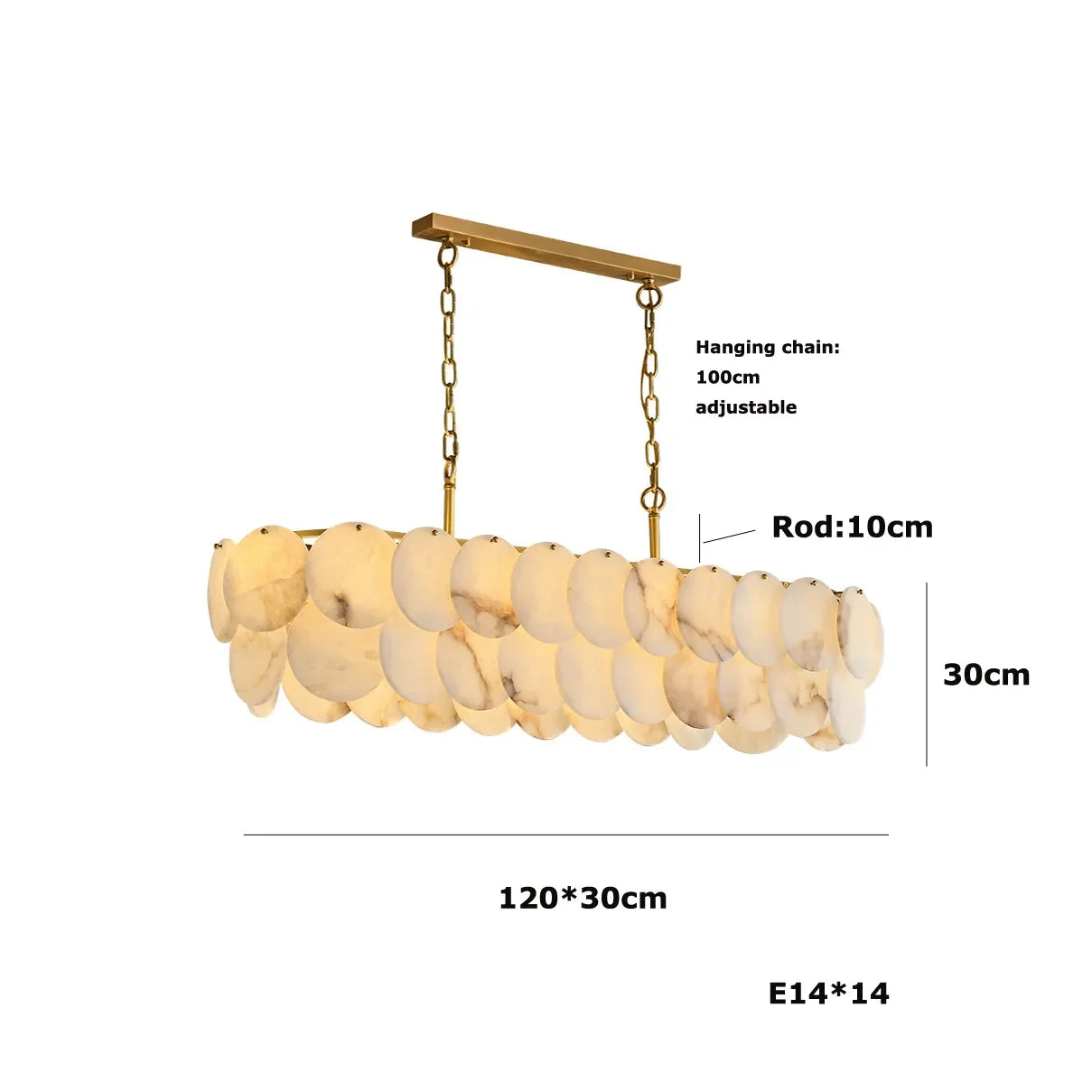 [Ovale] Luxury Marble Chandelier Oval