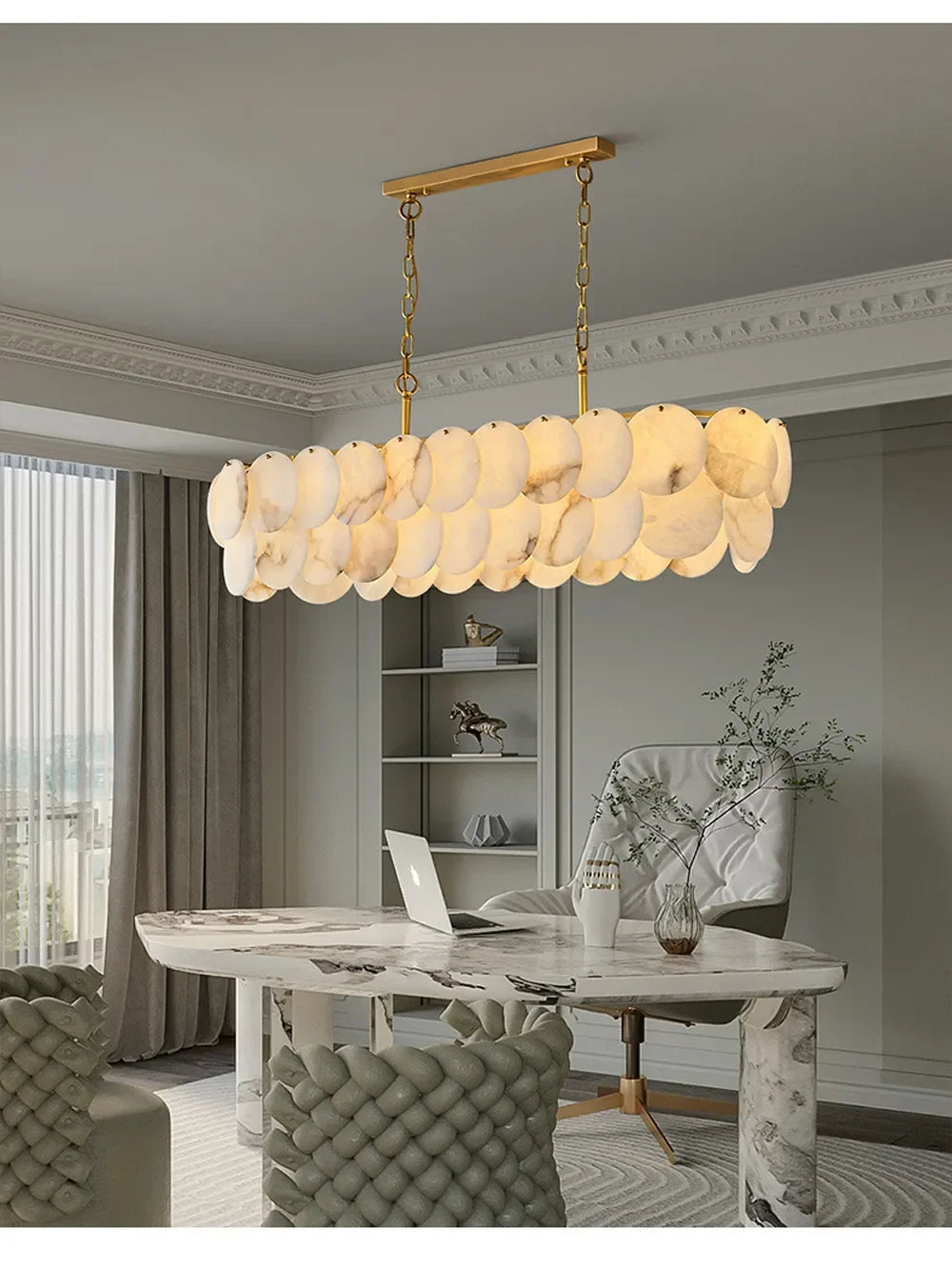 [Ovale] Luxury Marble Chandelier Oval