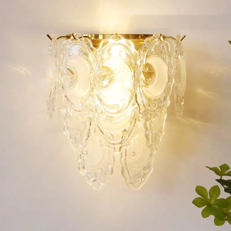 [Éclat] French Vintage Crystal Wall Lamp Luxury