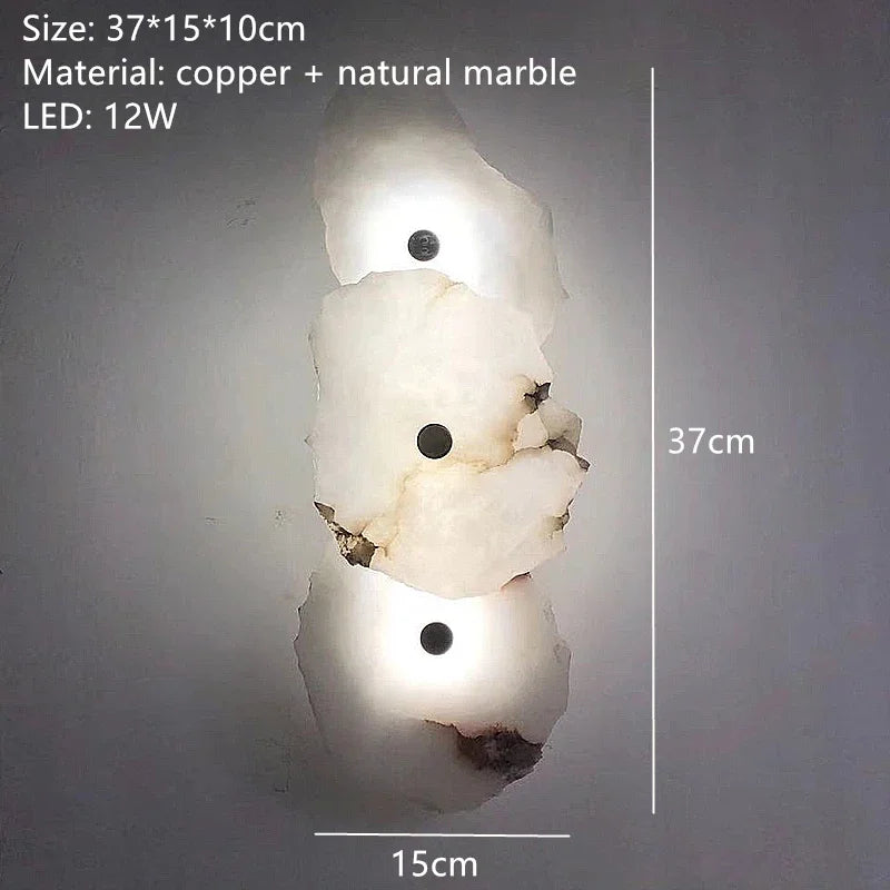 [Travertino] Natural Marble Wall Lamp Sconce