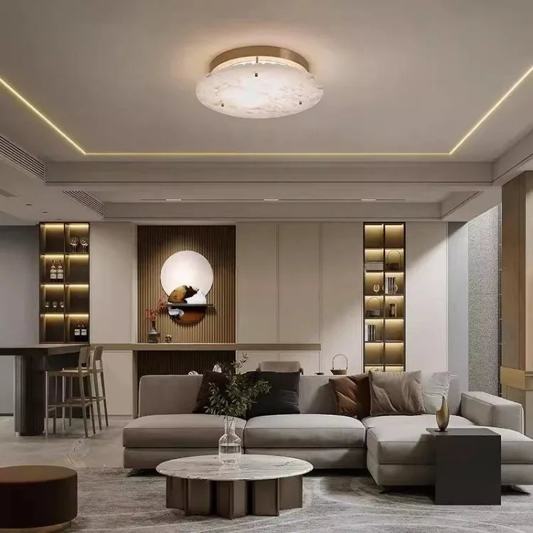 [Marmo] French Marble Ceiling Light Natural Stone