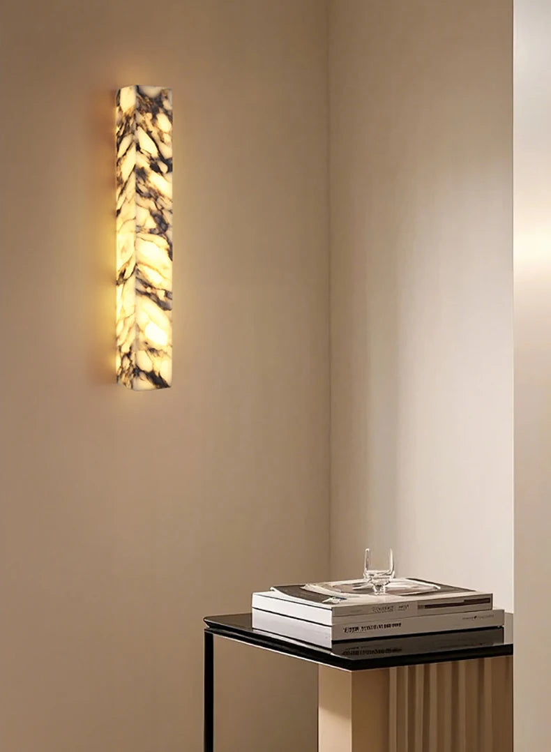 [Cubo] Cuboid Natural Marble Wall Lamp Dimmable