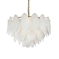 [Foglia] Glass Pendant Chandelier White