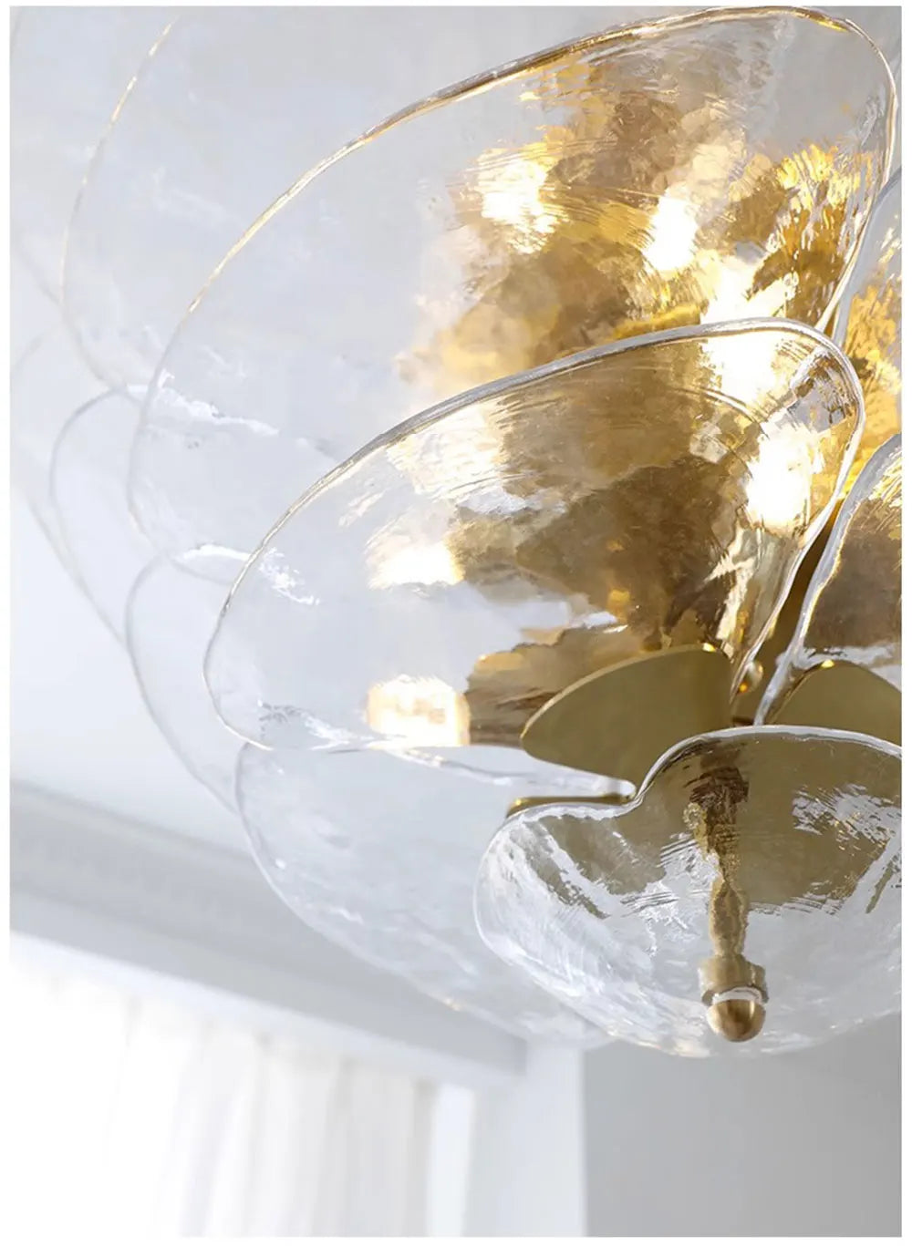 [Deco] Art Deco Chandelier Glass Stainless Steel
