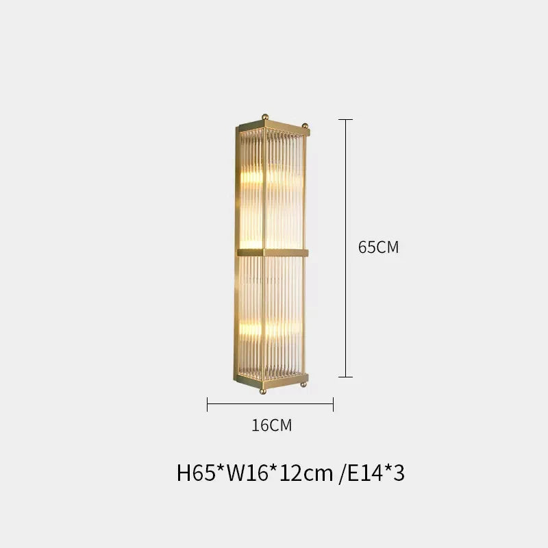 [Radiance] Copper Crystal Chandelier Golden Round