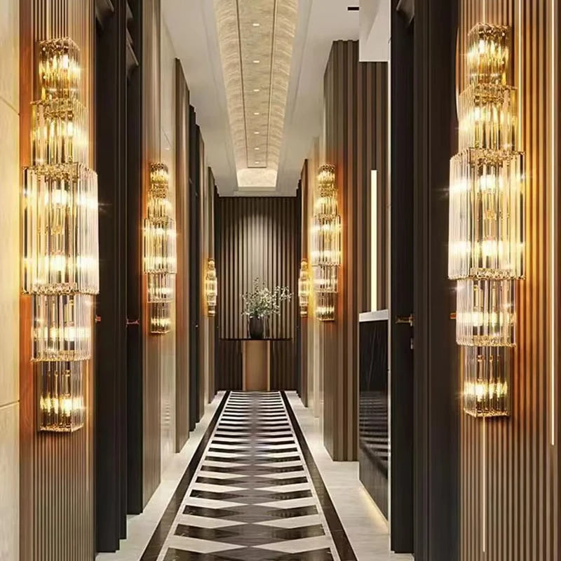 [Grandeur] Luxury Crystal Wall Lamp Villa Corridor