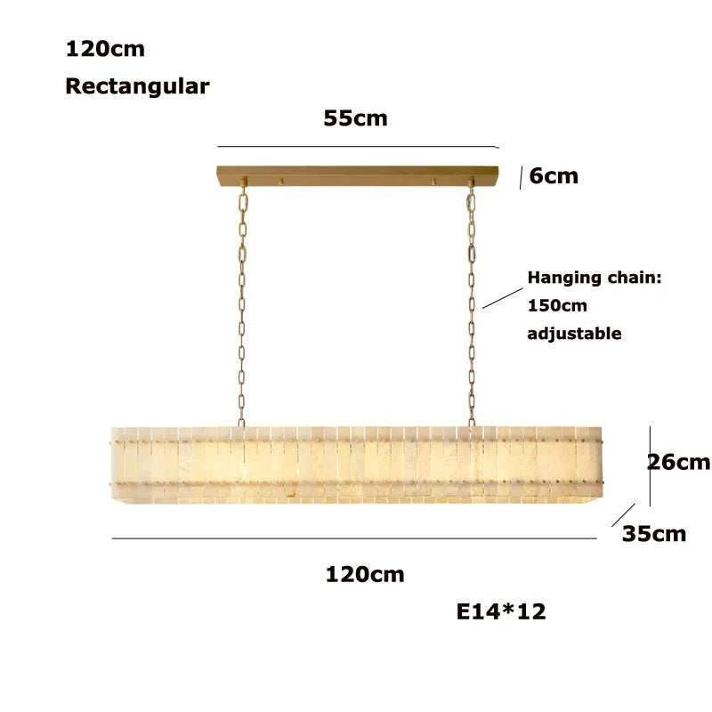 [Rotondo] Modern Marble Chandelier Round