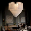 [Tondo] Round Murano Glass Pendant Chandelier