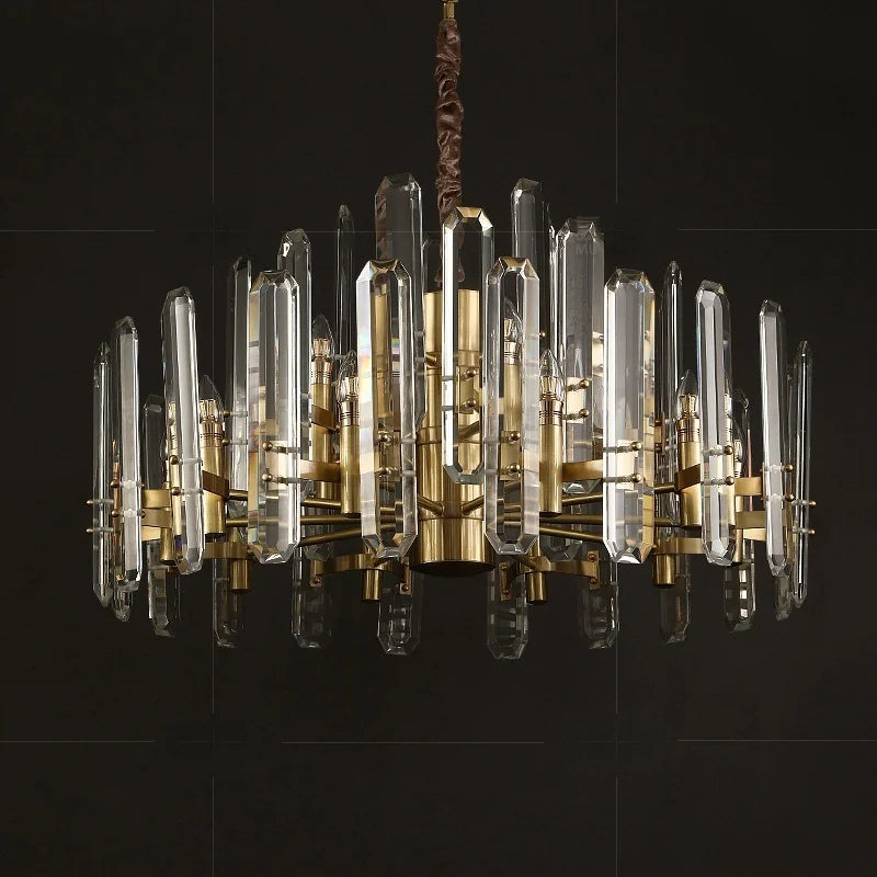 [Imperiale] Modern Crystal Chandelier Gold Luxury Hotel