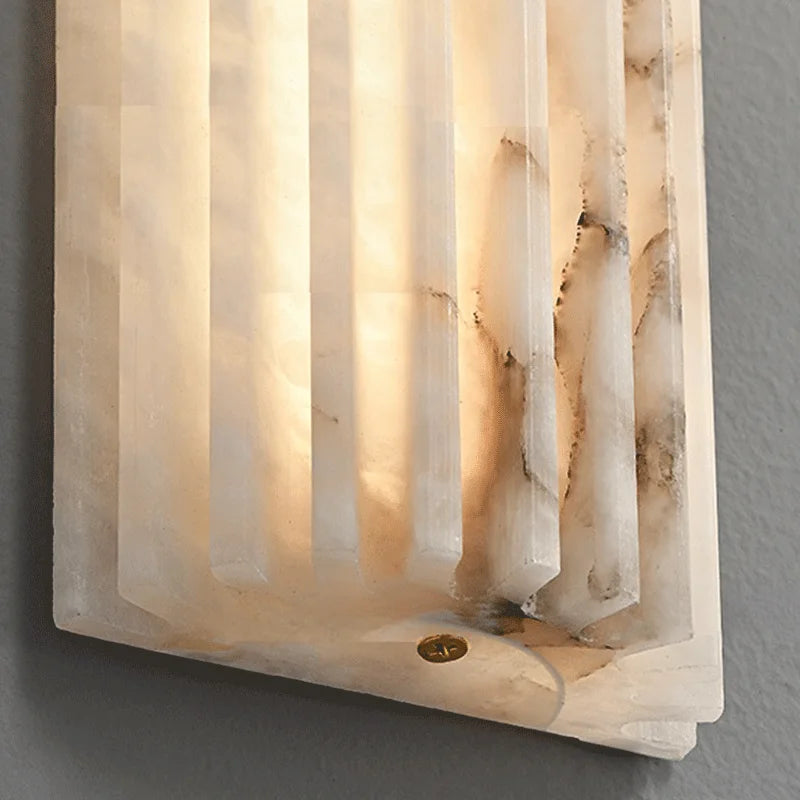 Modern Minimalist Marble Wall Lamp Bedside Lamp Bedroom Italian Style Light Luxury Designer Personalized Living Room TV Sconce