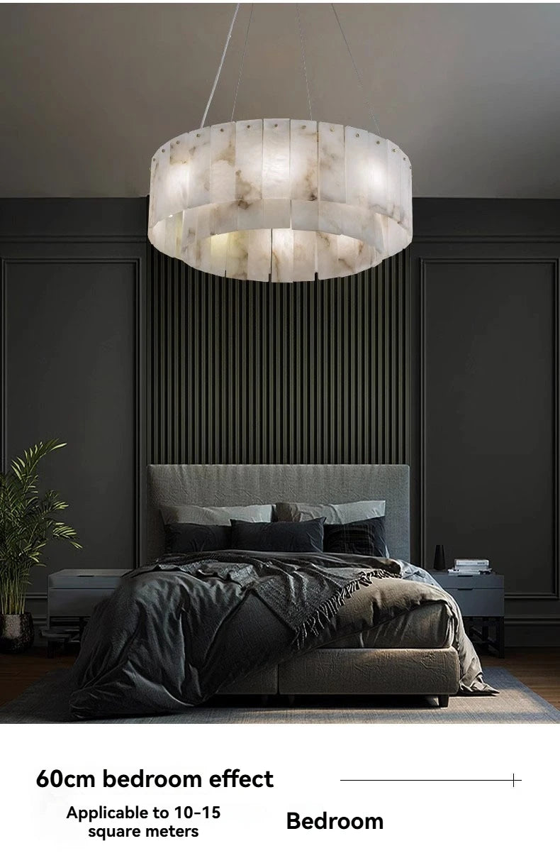 [Carrara] Marble Pendant Light Brass Gold
