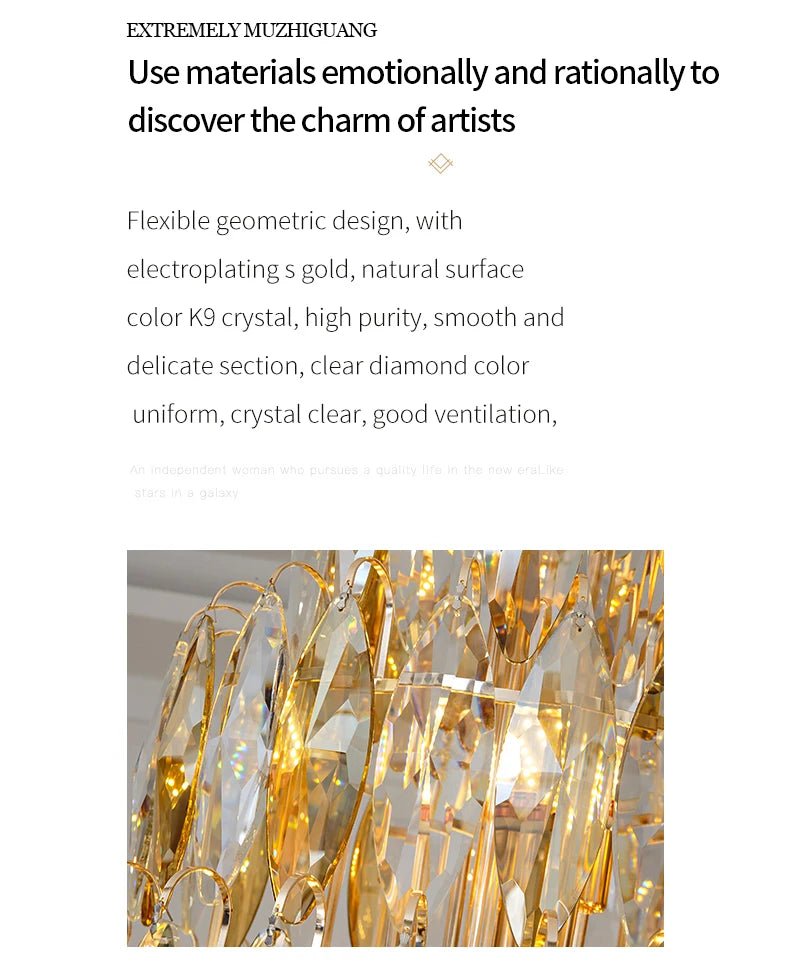 [Grandioso] European Duplex Crystal Chandelier Villa Luxury