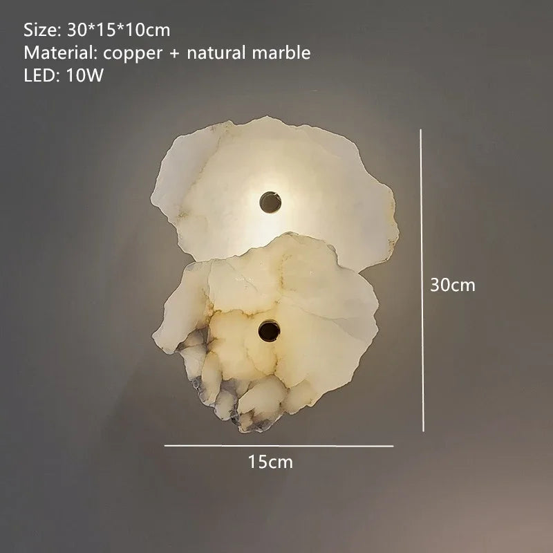 [Travertino] Natural Marble Wall Lamp Sconce