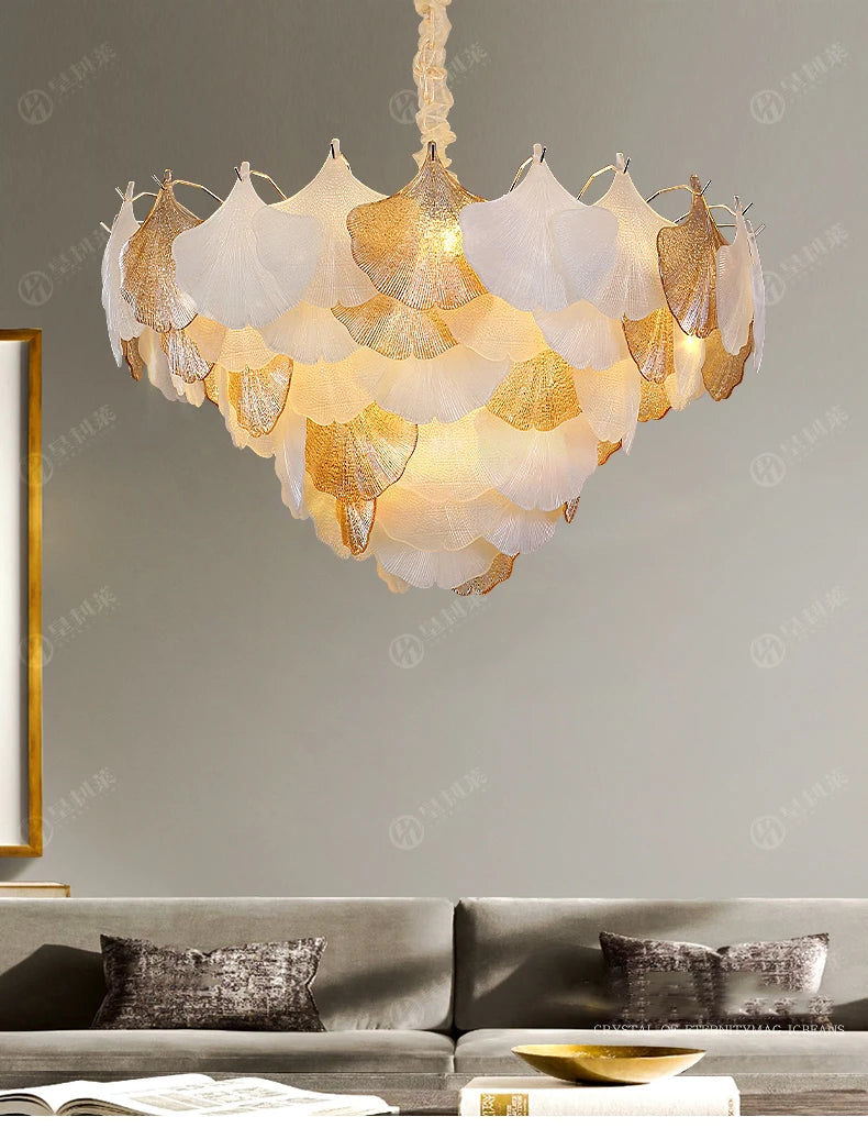 [Conchiglia] Crystal Shell Chandelier French Nordic