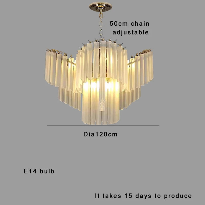 [Cristallo Bianco] French White Crystal Chandelier Luxury