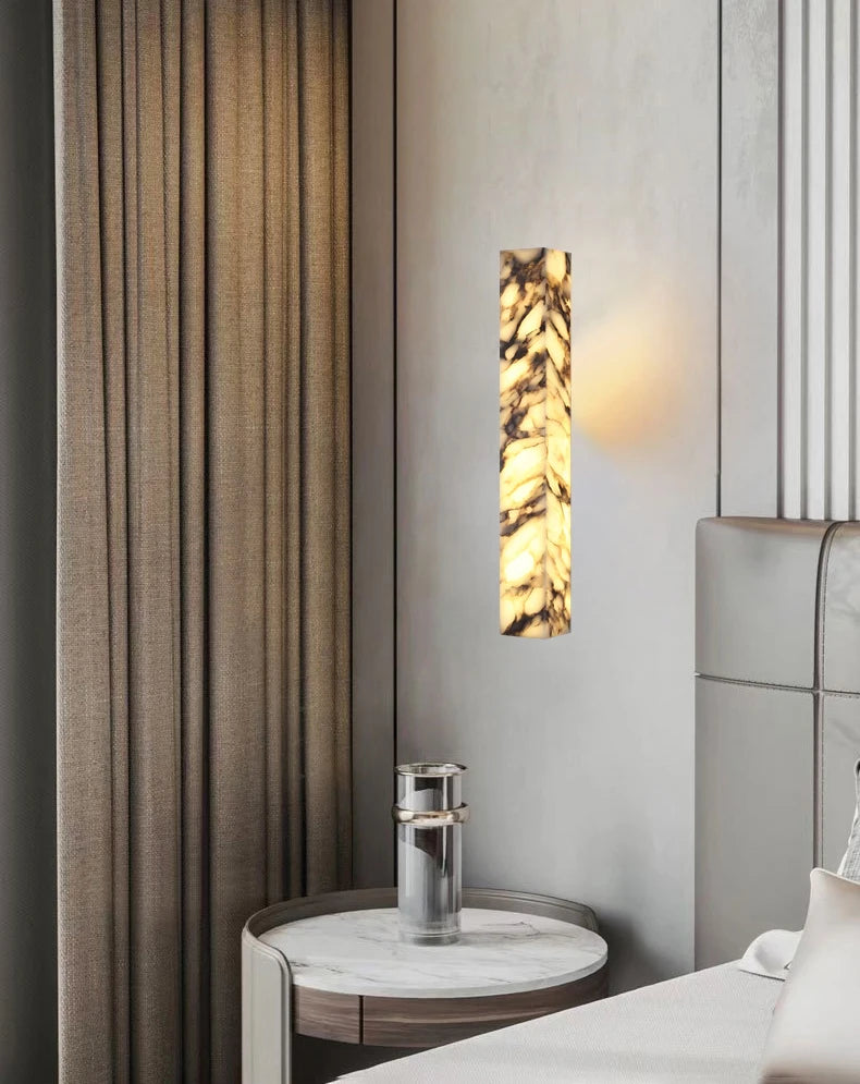 [Cubo] Cuboid Natural Marble Wall Lamp Dimmable