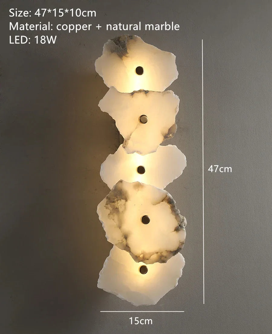 [Travertino] Natural Marble Wall Lamp Sconce