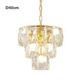 [Aurelia] Gold Crystal Chandelier Modern Lustre