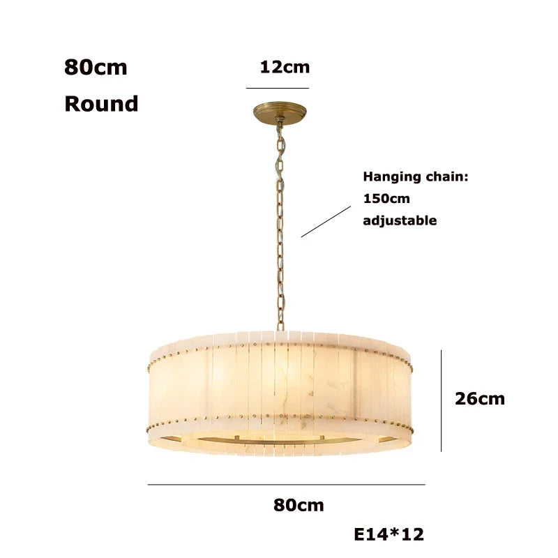 [Rotondo] Modern Marble Chandelier Round