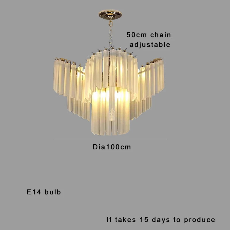 [Cristallo Bianco] French White Crystal Chandelier Luxury