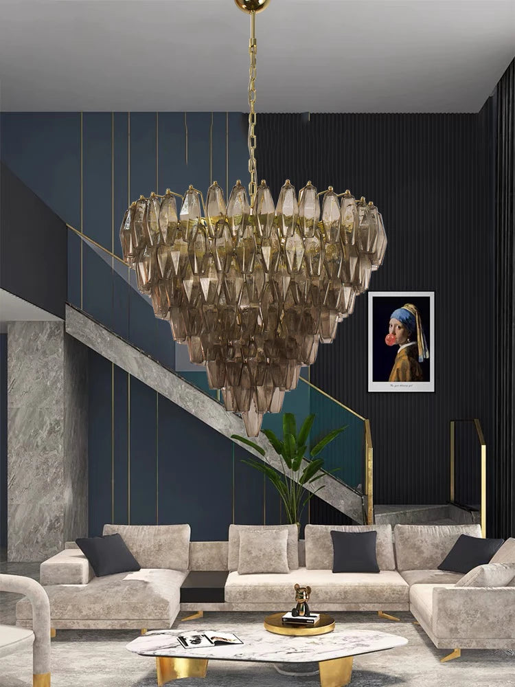 [Ambrato] Postmodern Glass Chandelier