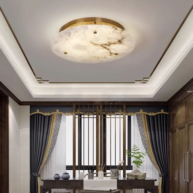 [Marmo] French Marble Ceiling Light Natural Stone