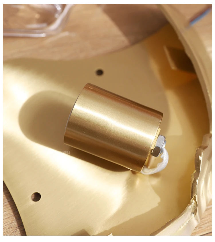 [Conchiglia] Brass Shell Wall Lamp French Glass