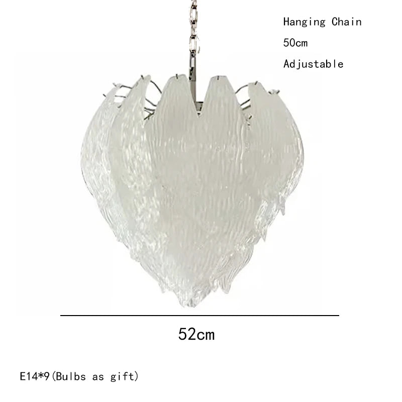 [Bocciolo] Pink Flower Bud Chandelier Glass LED