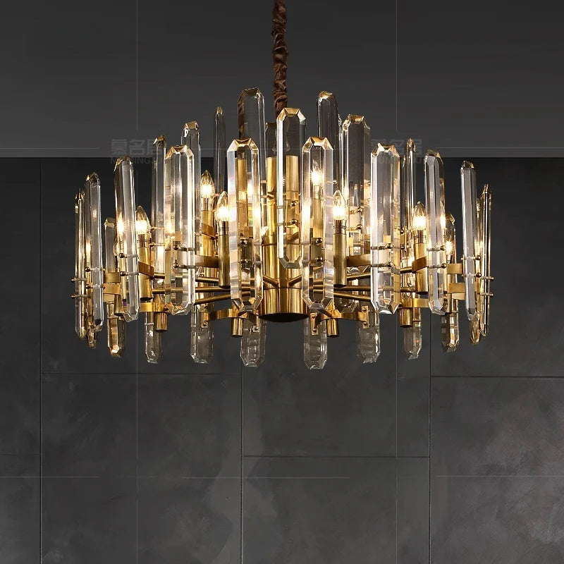 [Imperiale] Modern Crystal Chandelier Gold Luxury Hotel