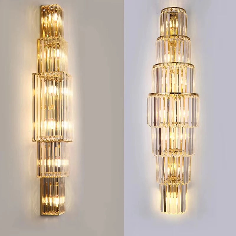 [Grandeur] Luxury Crystal Wall Lamp Villa Corridor