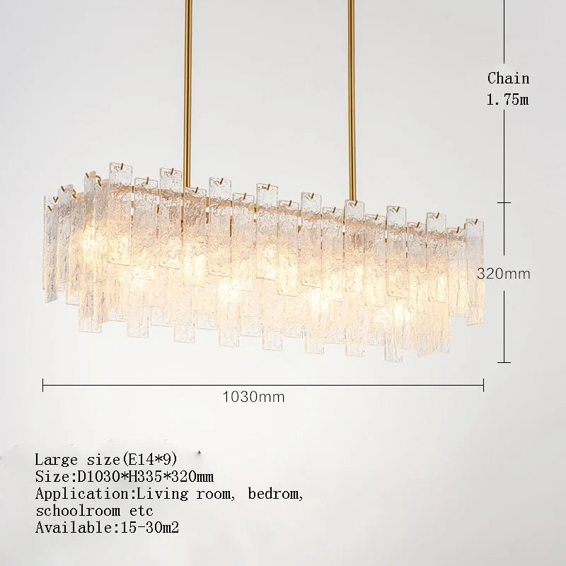 [Candela] Crystal Chandelier Gold Candle