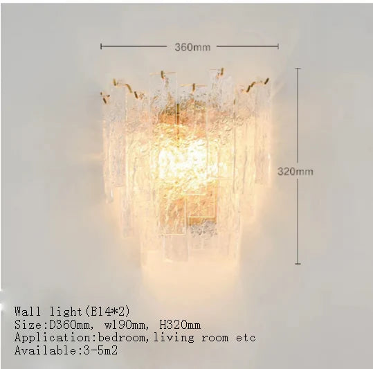 [Candela] Crystal Chandelier Gold Candle