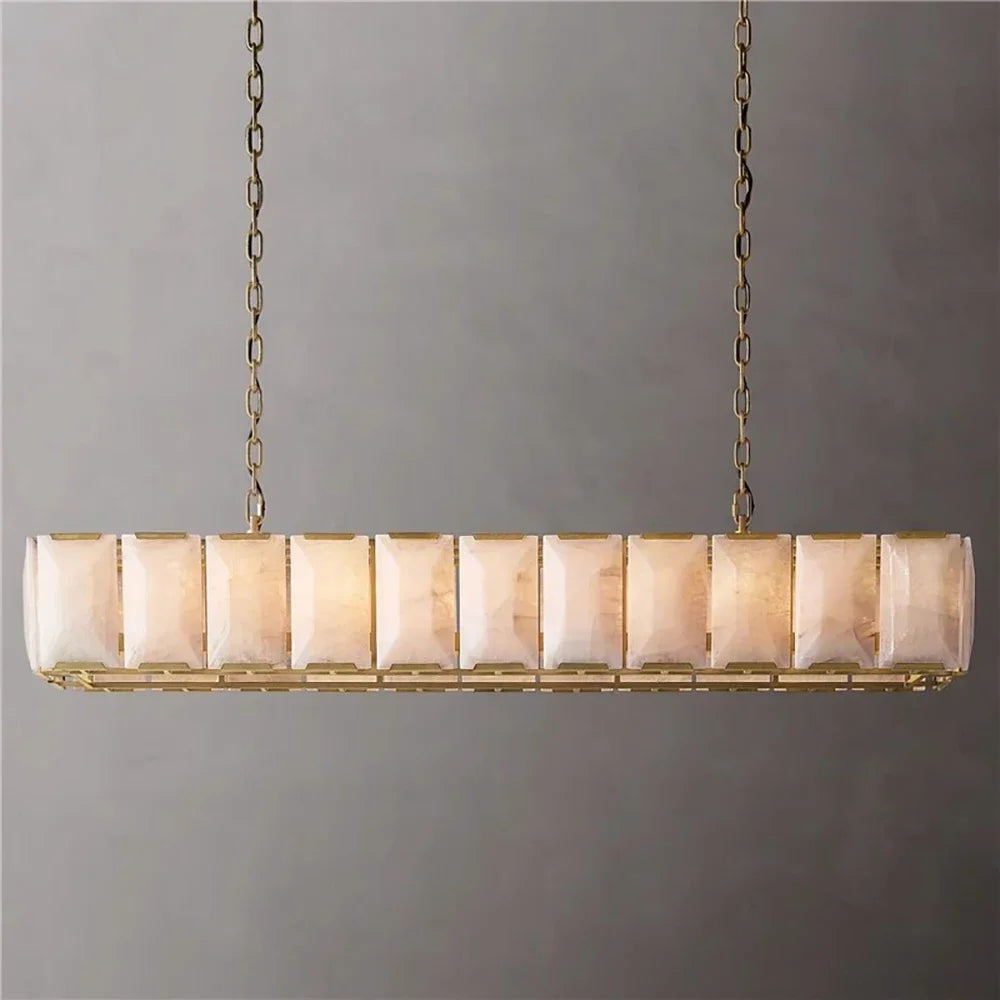 Vintage American LED Crystal Hanging Lamps Chandelier Lighting Retro Lustre Suspension Luminaire Lampen for Living Room