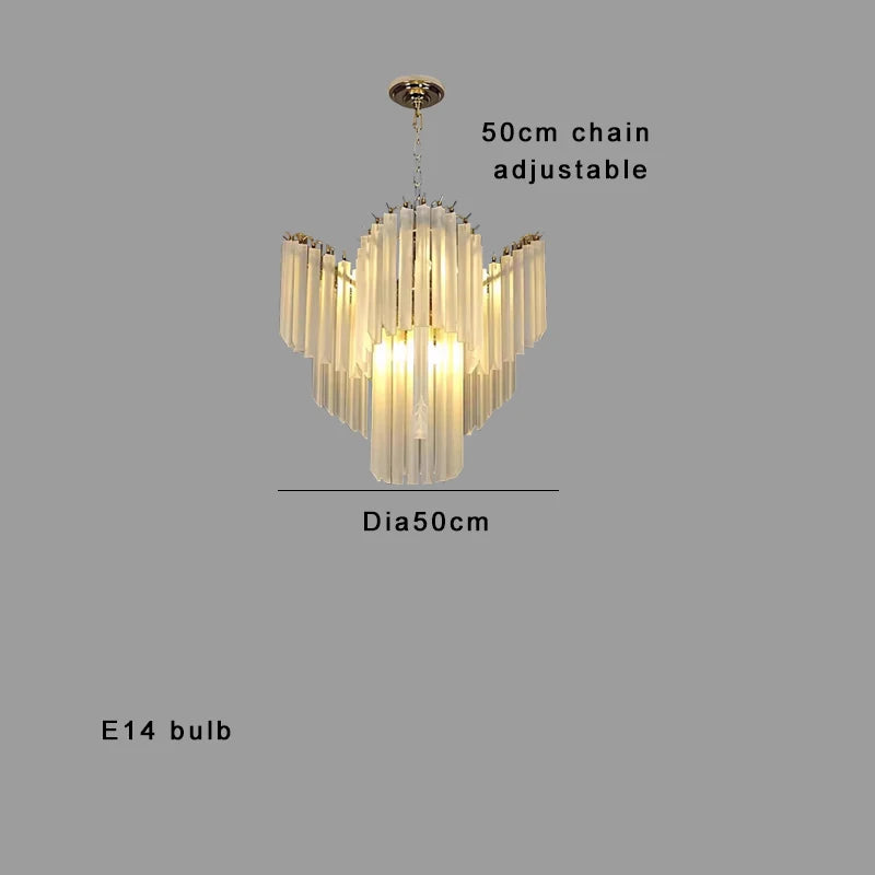 [Cristallo Bianco] French White Crystal Chandelier Luxury