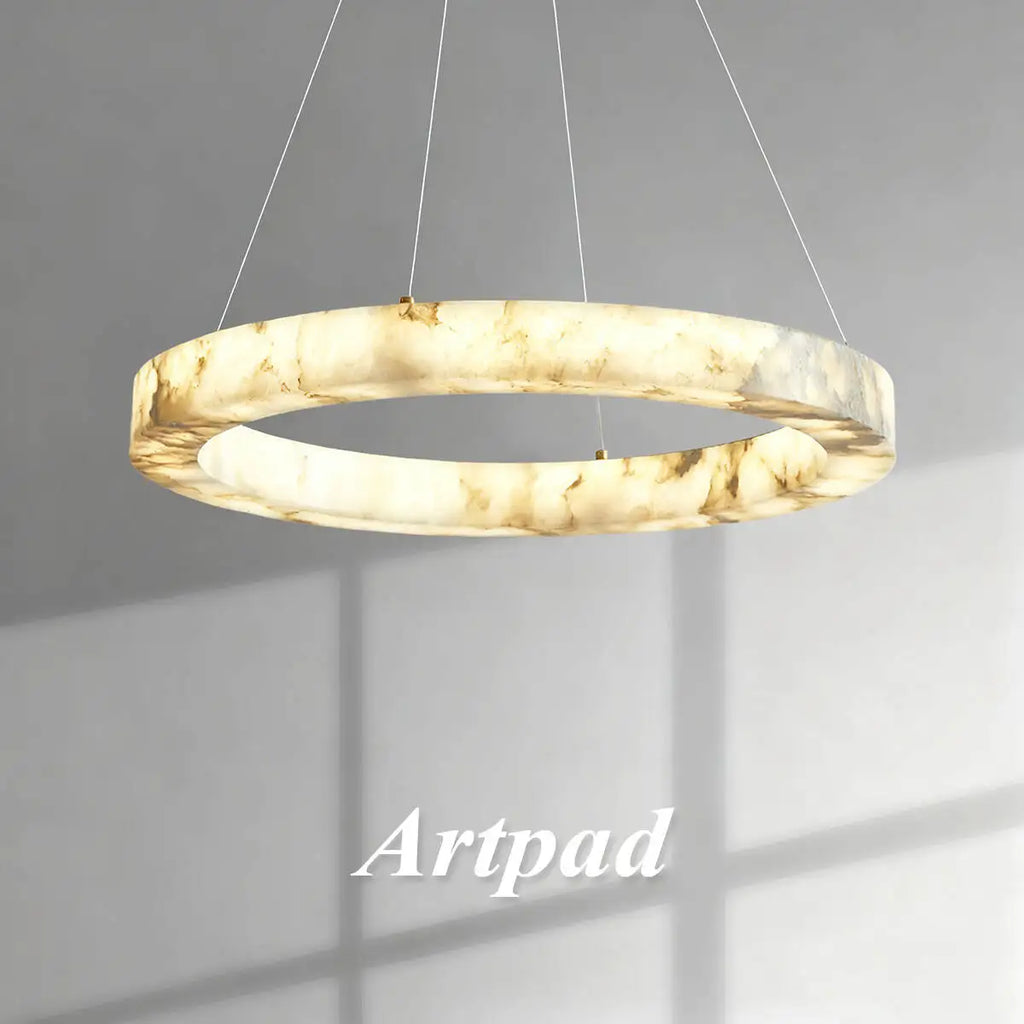[Pietra] Marble Pendant Light Faux Stone Round