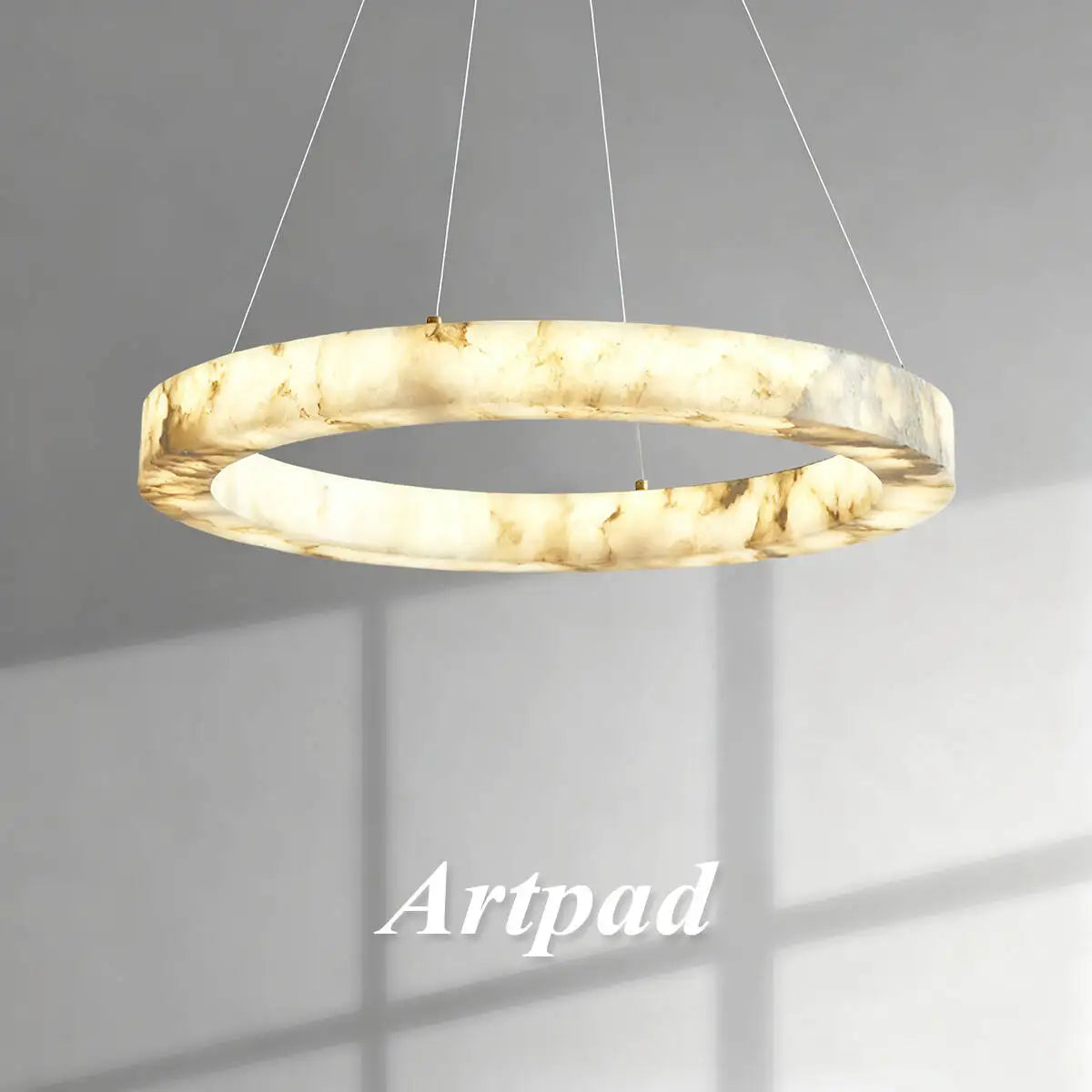 [Pietra] Marble Pendant Light Faux Stone Round