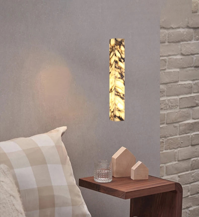 [Cubo] Cuboid Natural Marble Wall Lamp Dimmable