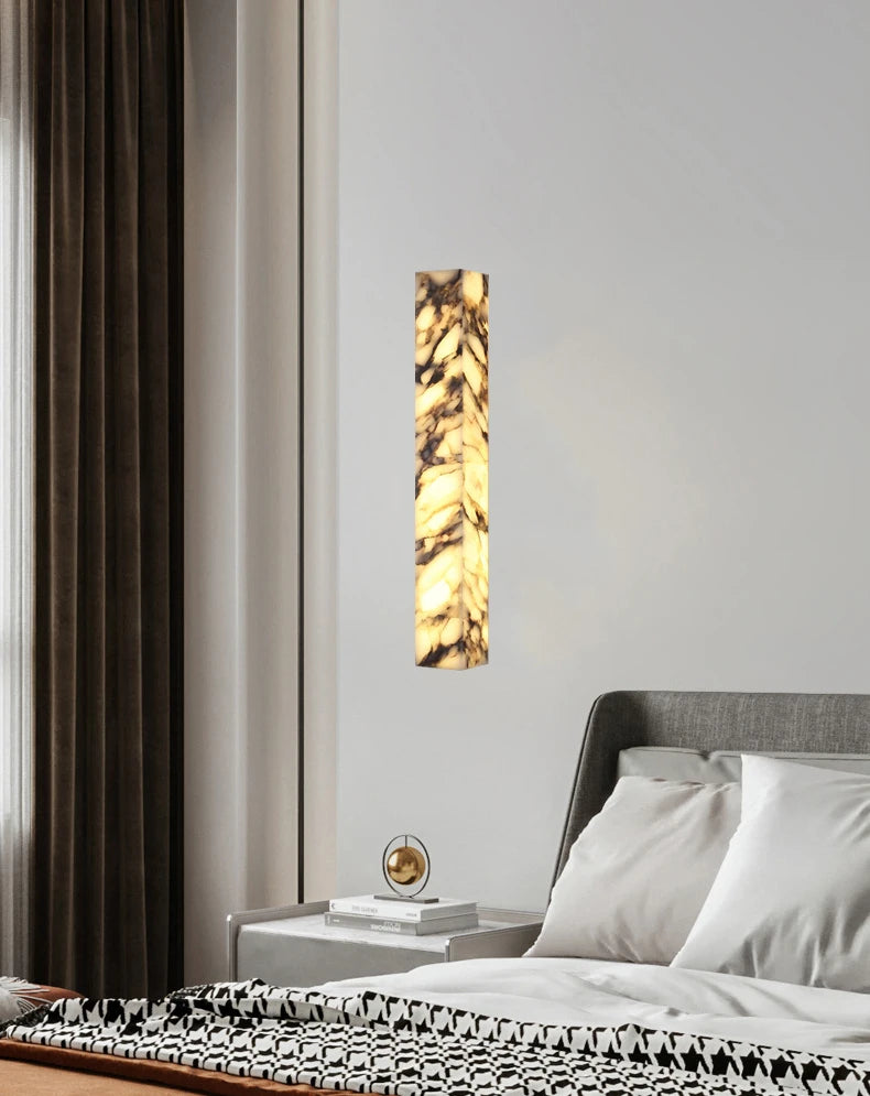 [Cubo] Cuboid Natural Marble Wall Lamp Dimmable