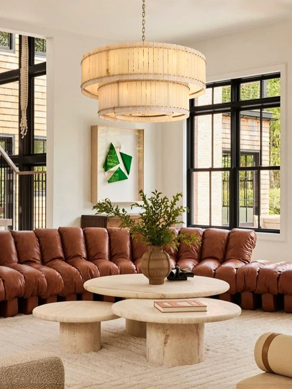 [Rotondo] Modern Marble Chandelier Round
