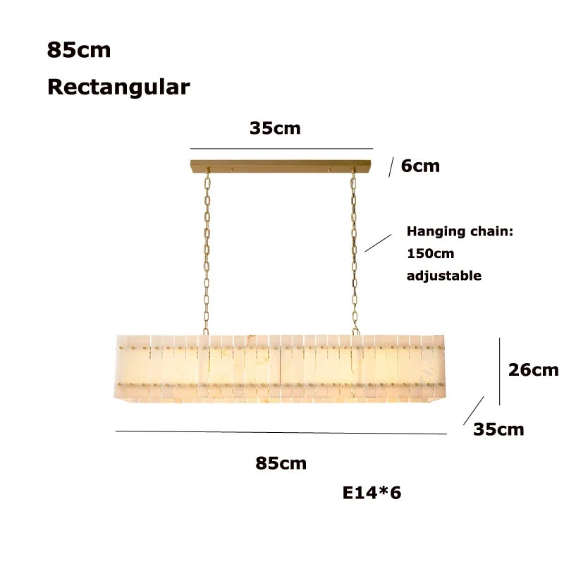 [Rotondo] Modern Marble Chandelier Round