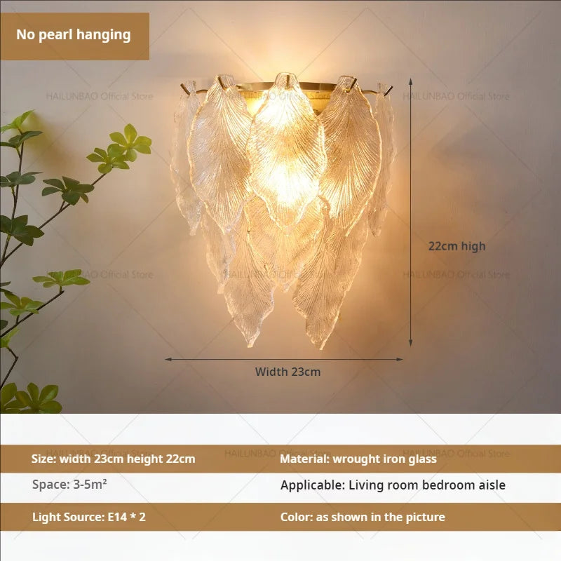 [Luxe] French Vintage Crystal Wall Lamp Postmodern