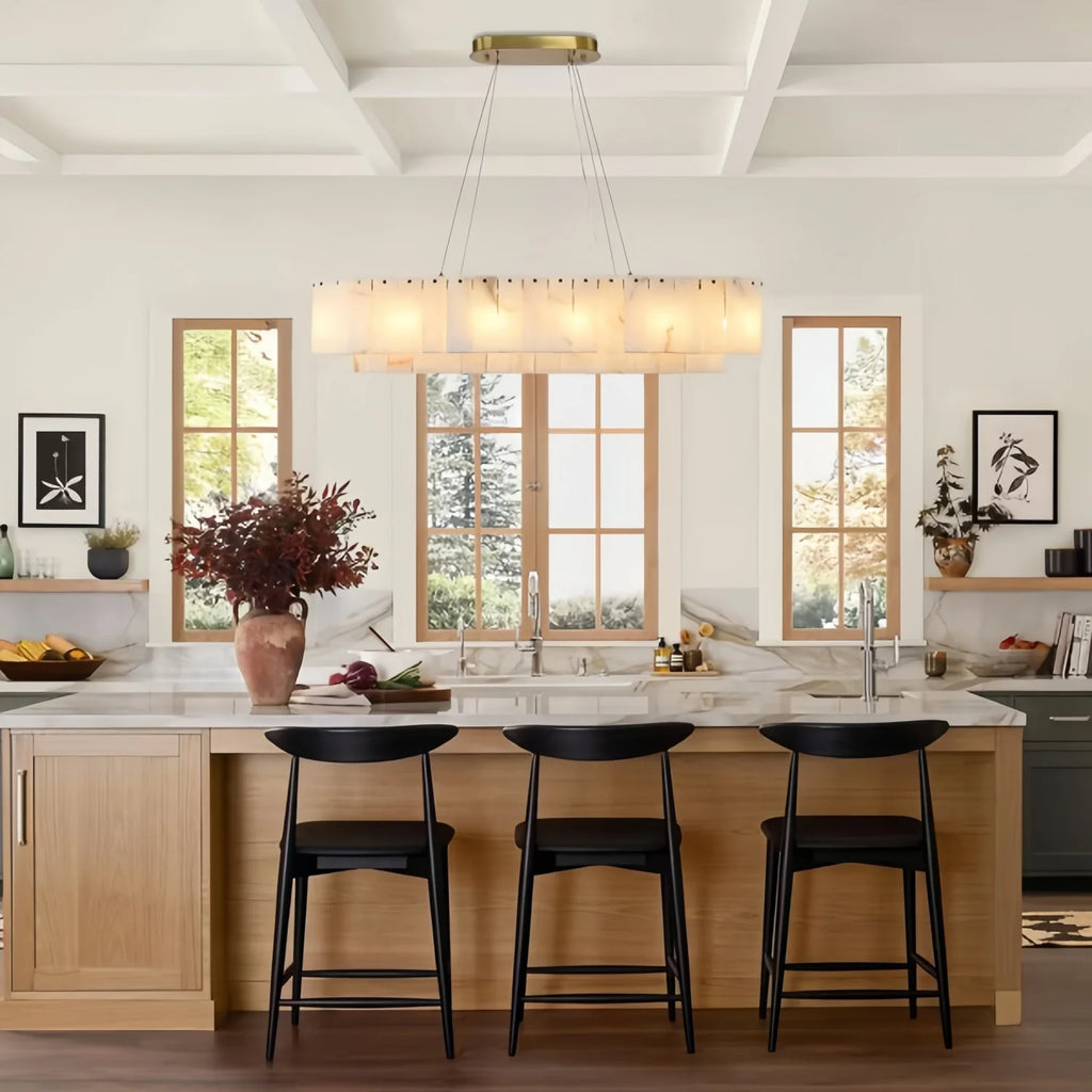 [Carrara] Marble Pendant Light Brass Gold