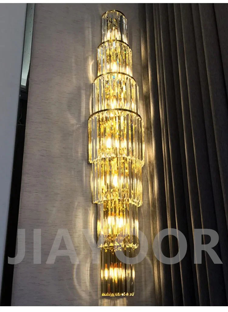 [Grandeur] Luxury Crystal Wall Lamp Villa Corridor