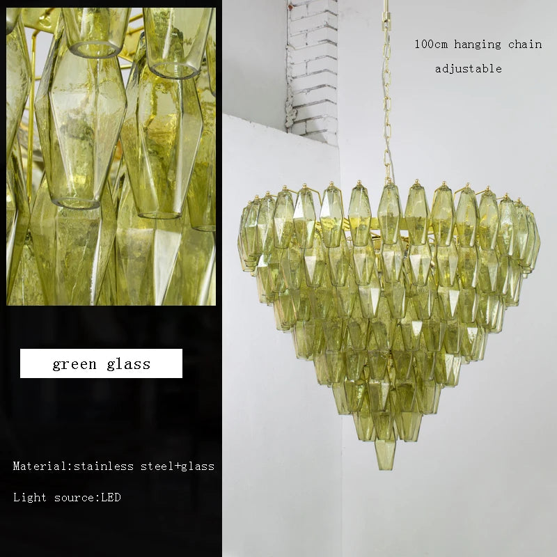 [Ambrato] Postmodern Glass Chandelier