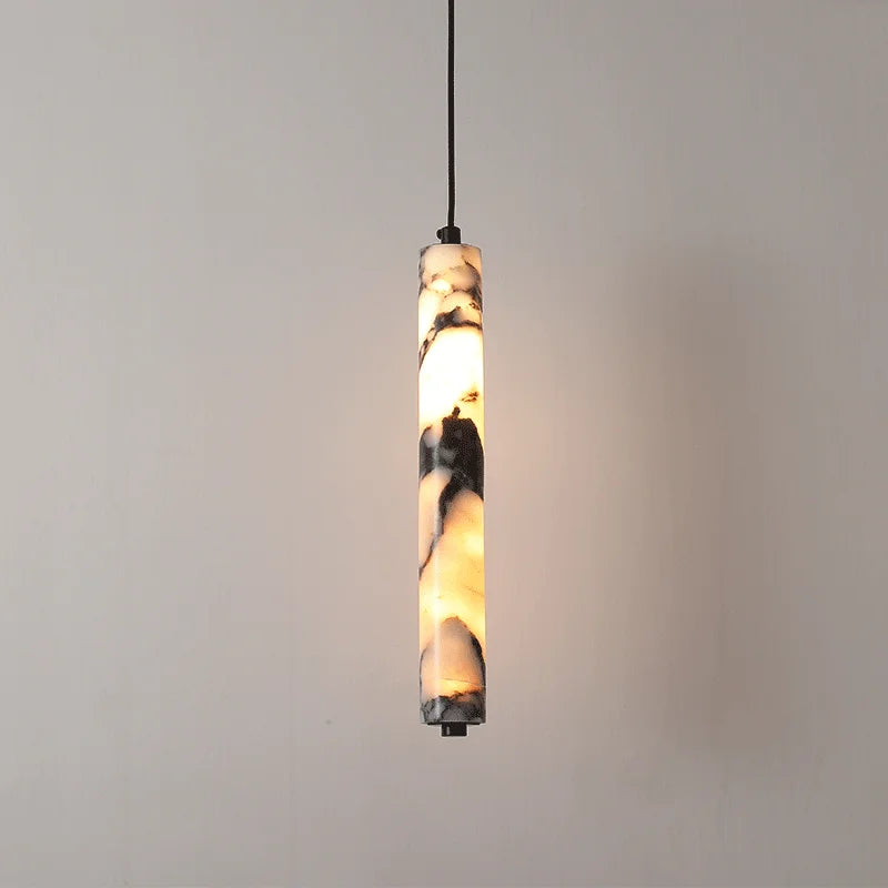 [Cilindro] Marble Cylinder Natural Stone Pendant Luxury