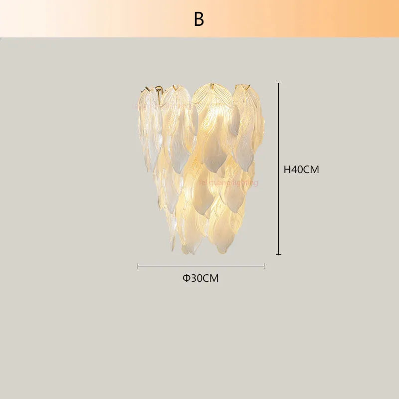 [Élégante] Glass Wall Lamp French Luxury